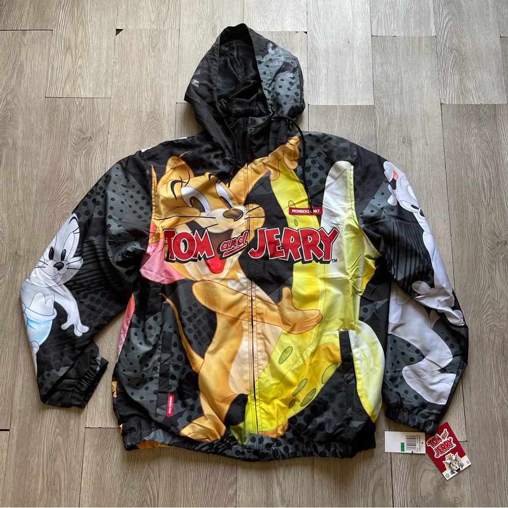 Tom and Jerry Members Only Windbreaker New With Tags Mens L
